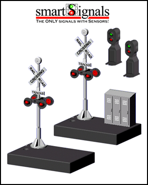 DZ-1020  Crossing Signal Set w/Sounds for O & S Gauge