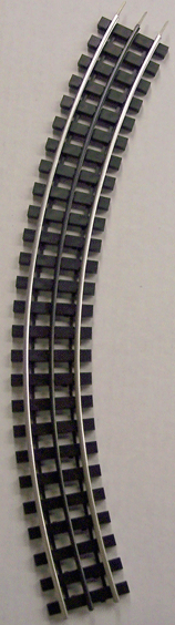 128-101-S  O-128 Curve - Phantom w/Tinplate Outside Rails (16/Circle)- Plastic Ties