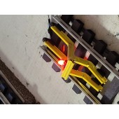 400-SY  Lighted - Track End Bumper - Safety Yellow