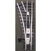 404  LH S-42 Manual Control Switch w/Tinplated rails